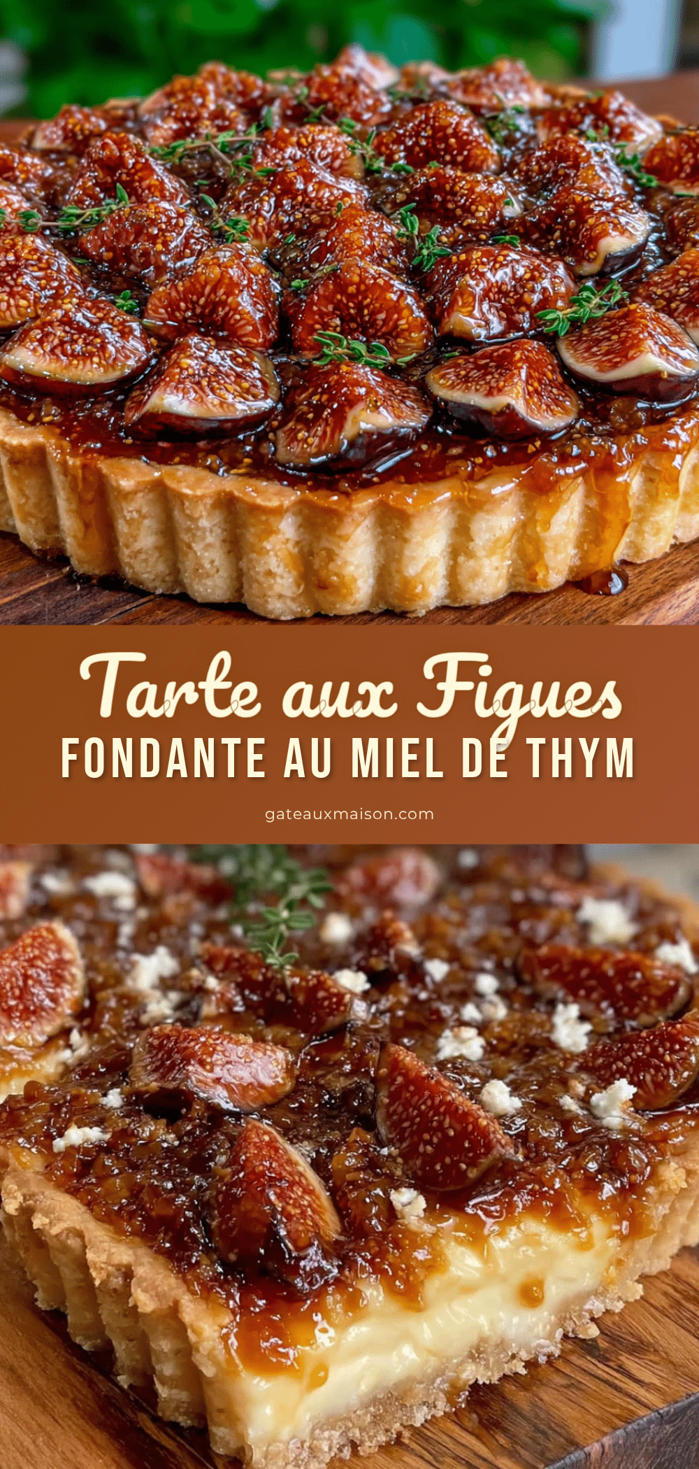 tarte aux figues fondante au miel de thym recipe