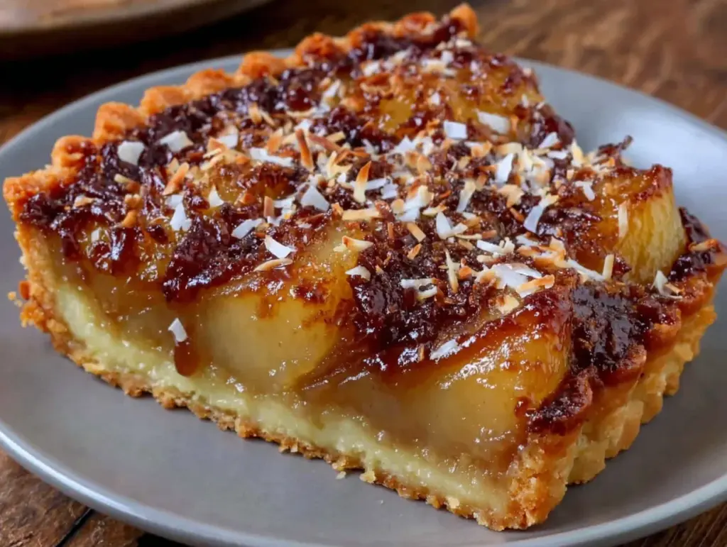 tarte bourdaloue fondante poires amandes - featured image