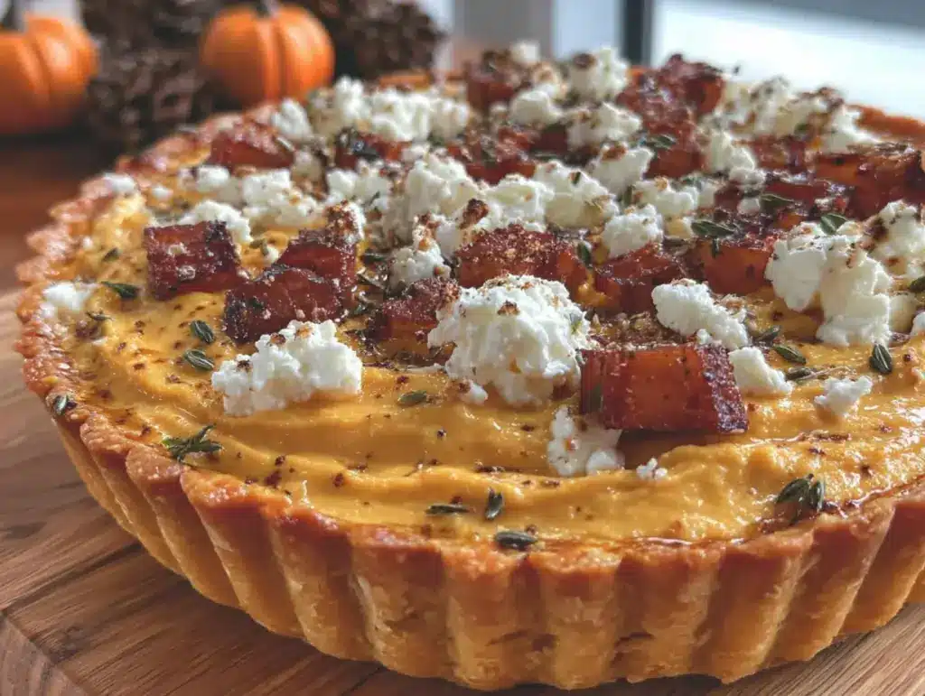tarte croustillante potiron-feta halloween - featured image