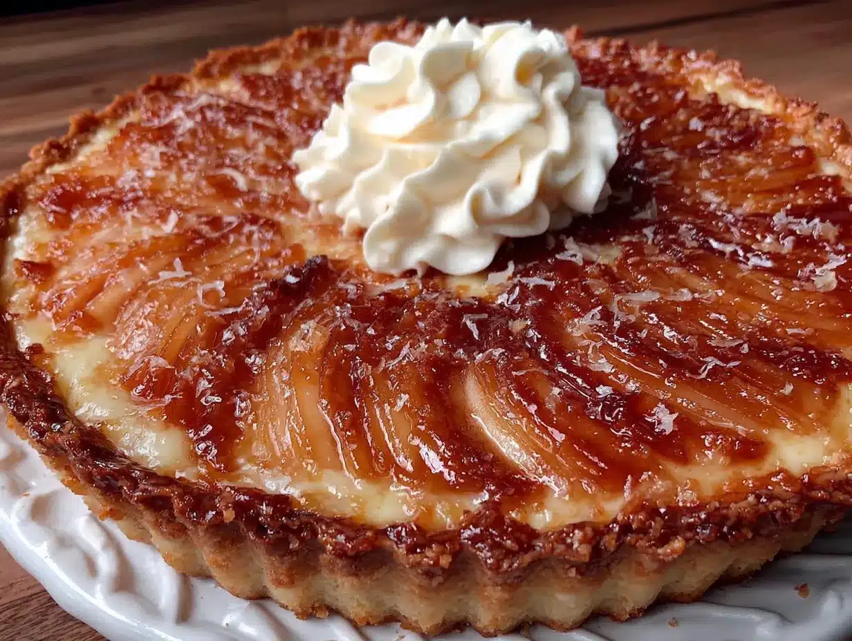 tarte fine aux pommes et crème vanillée preparation steps
