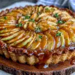 tarte normande au caramel au calvados - featured image
