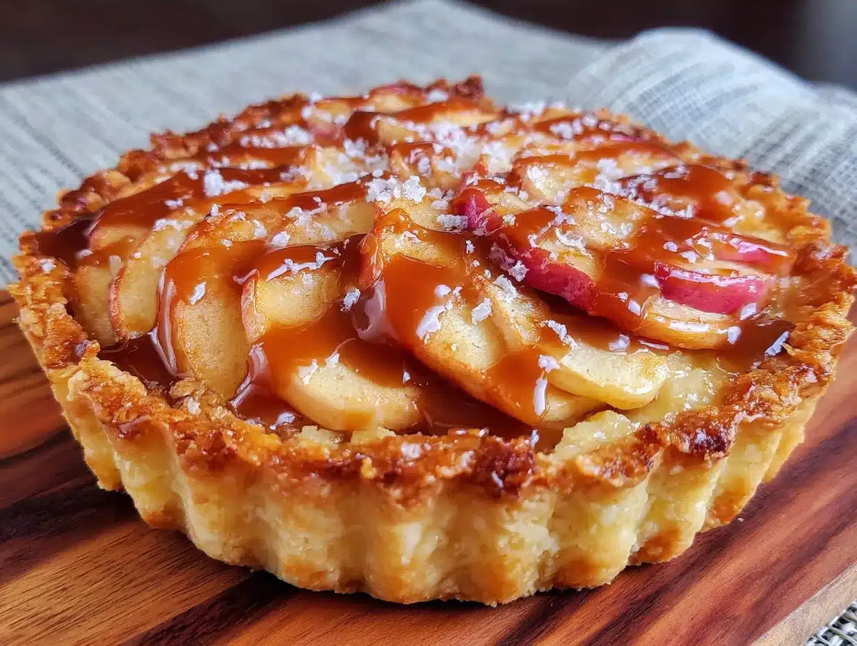 tarte normande au caramel au calvados preparation steps