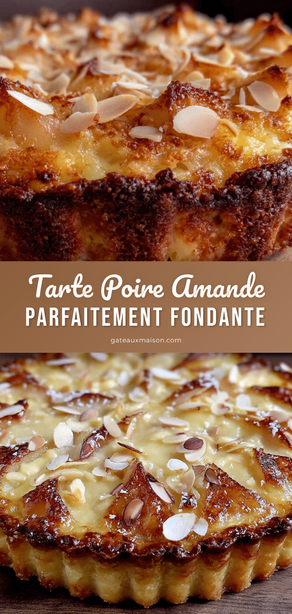 tarte poire amande fondante recipe