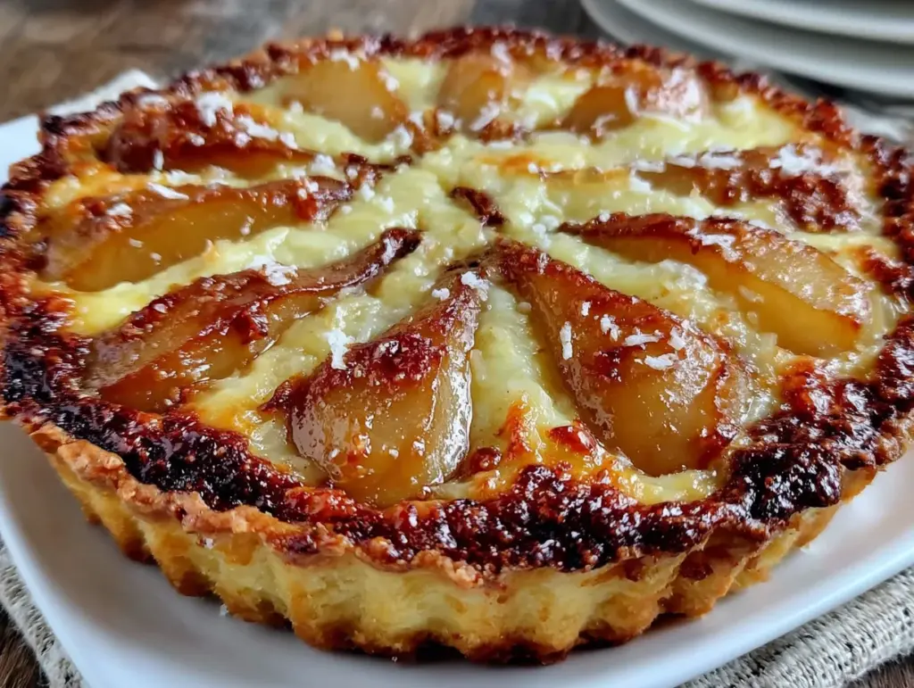 tarte poire chocolat fondante - featured image