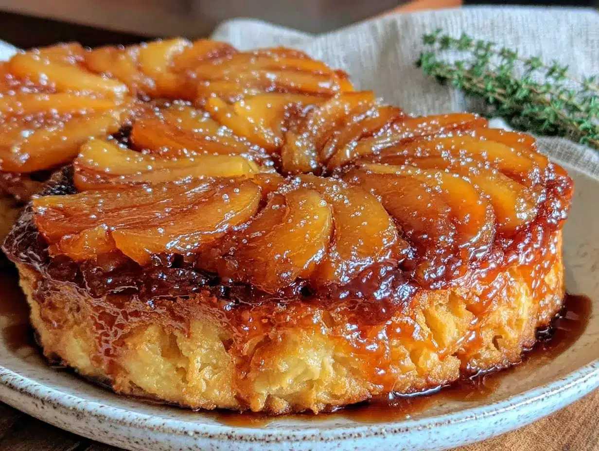 tarte tatin caramélisée preparation steps