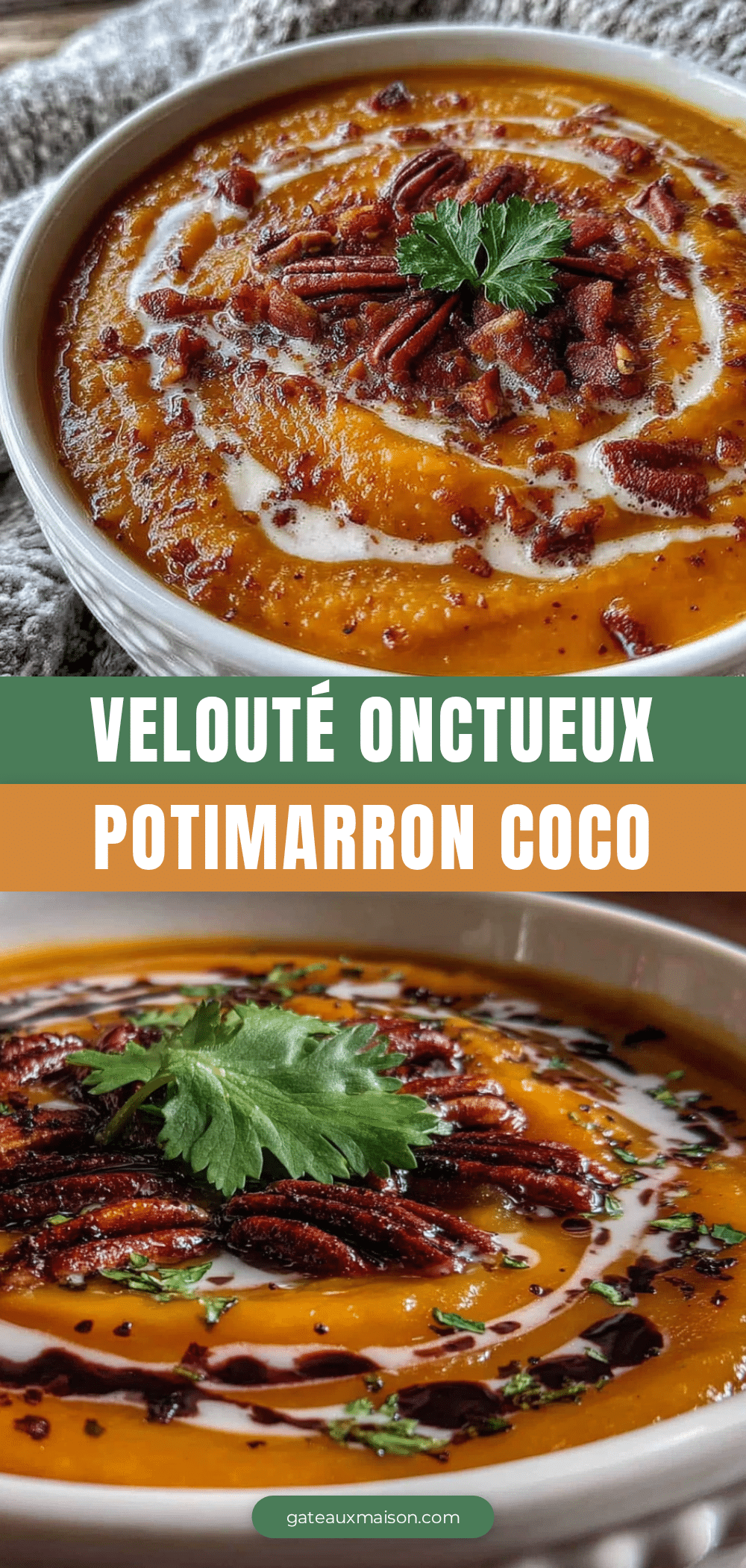 velouté de potimarron rôti au lait de coco recipe