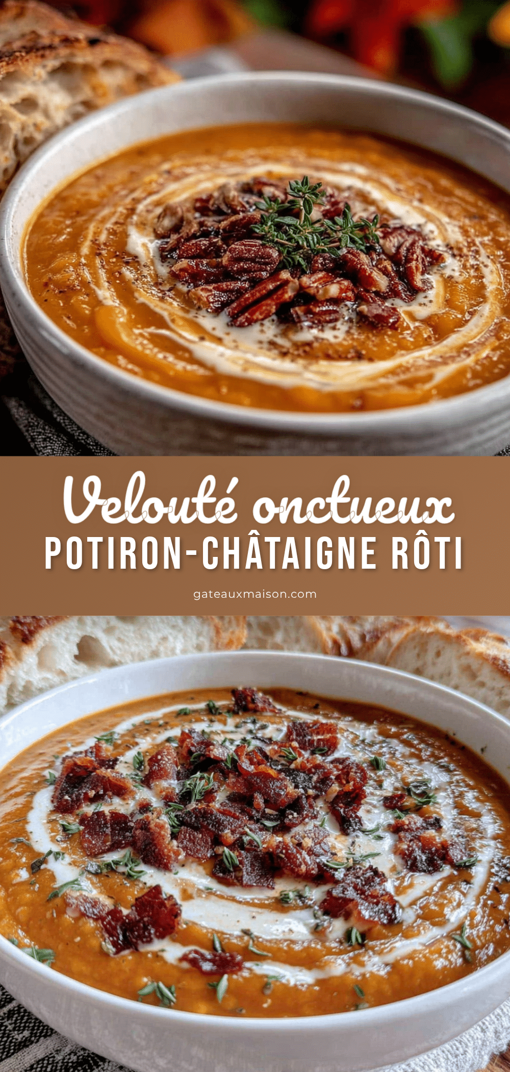 velouté potiron-châtaigne rôti recipe