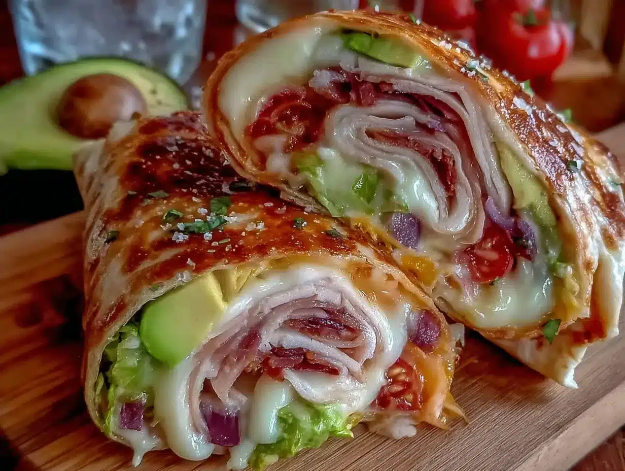 wrap de dinde et avocat preparation steps