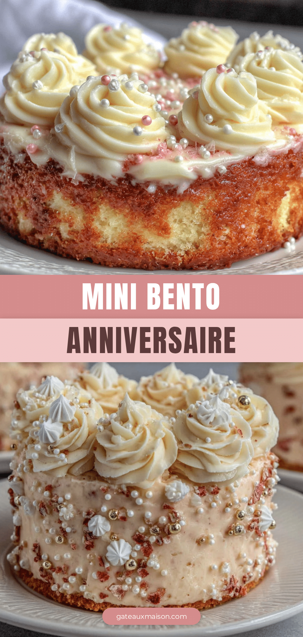 bento cake rose vanille recipe