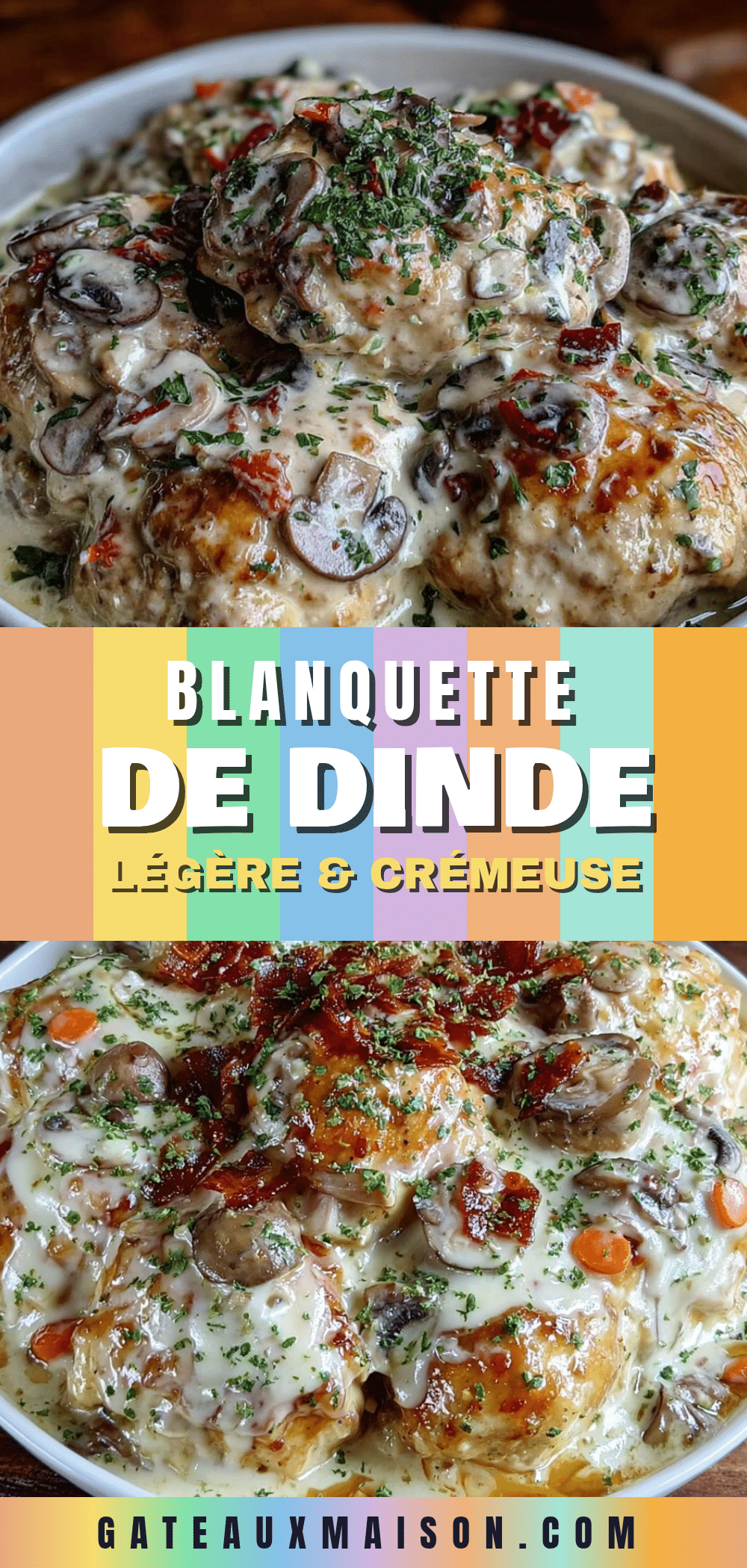 blanquette de dinde légère à la crème recipe