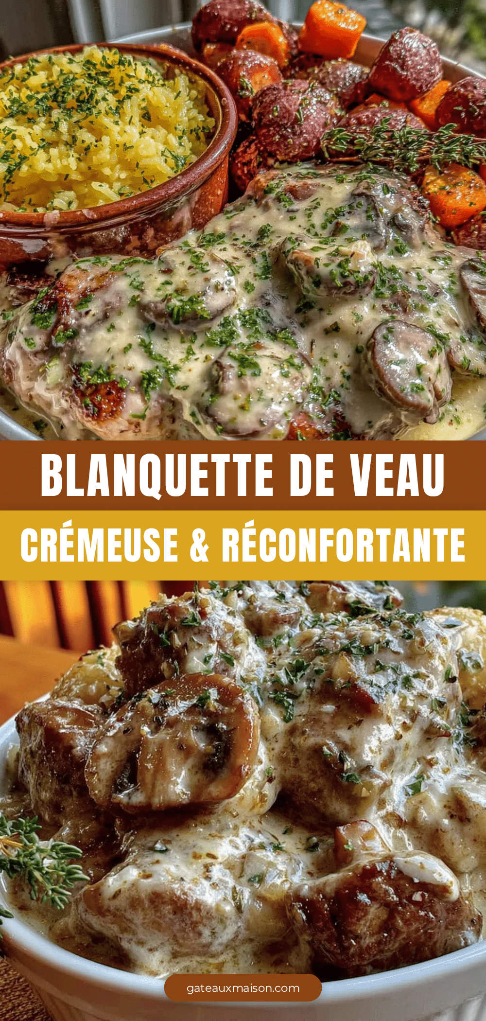 blanquette de veau crémeuse recipe