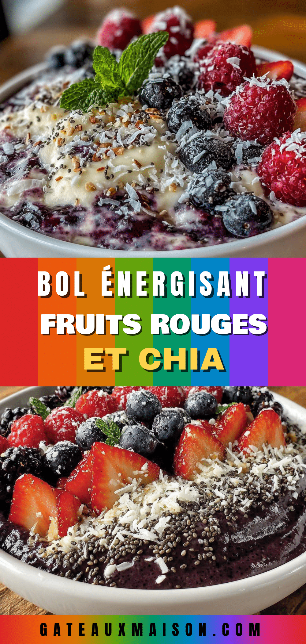 bol énergisant fruits rouges chia recipe