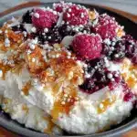 bol protéiné crémeux au fromage blanc et granola - featured image