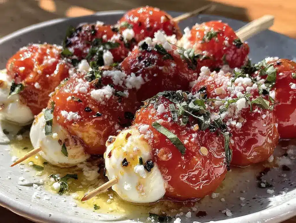 brochettes tomate-mozzarella-basilic - featured image