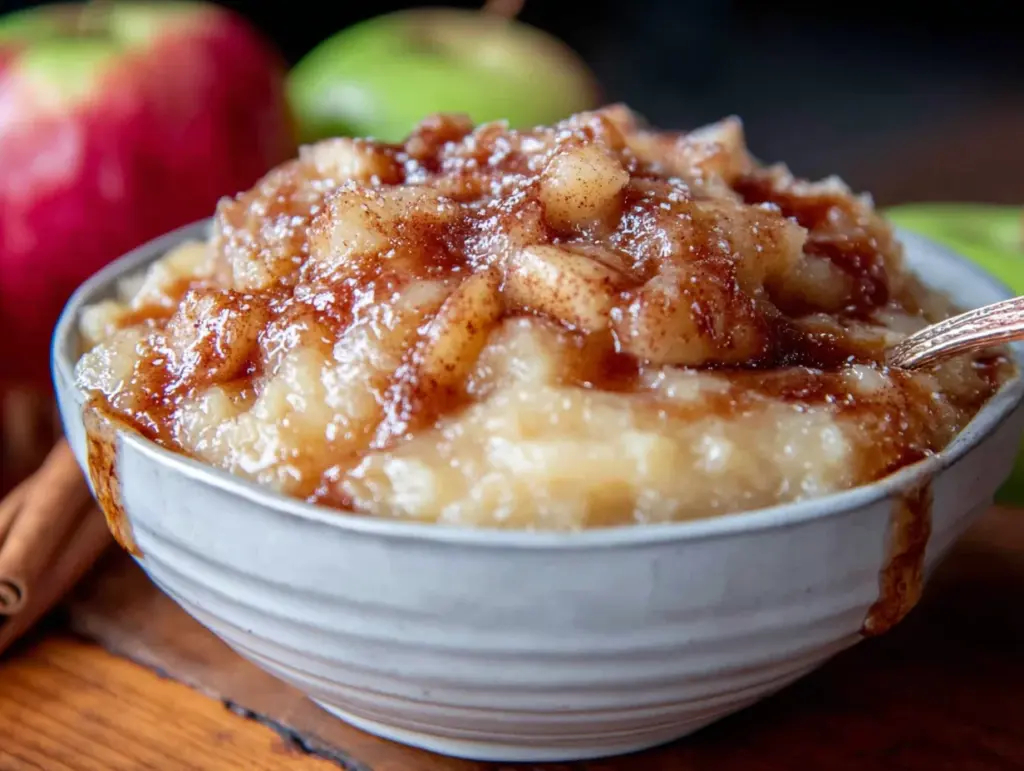 compote de pommes maison sans sucre ajouté - featured image