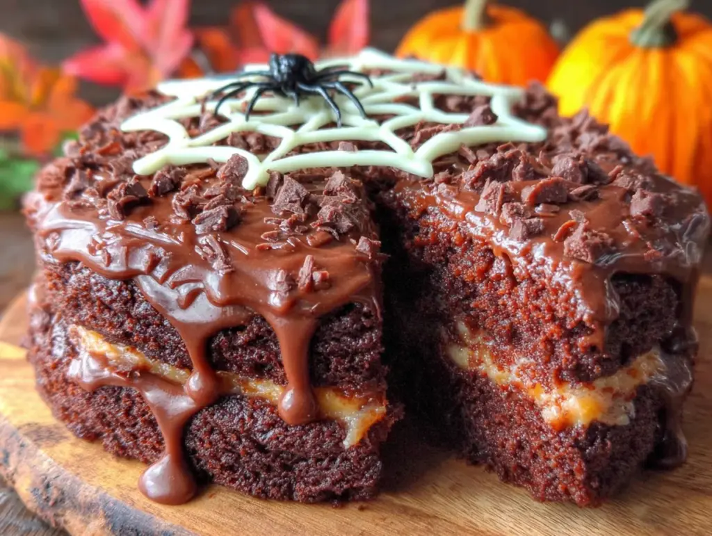 gâteau halloween citrouille chocolat ultra fondant - featured image