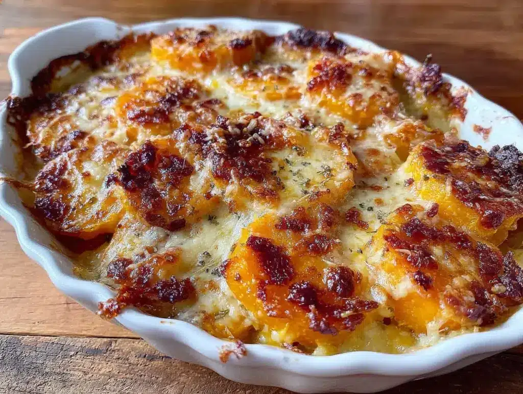 gratin de butternut rôti au parmesan - featured image
