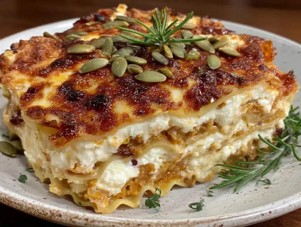 lasagnes butternut ricotta béchamel - featured image
