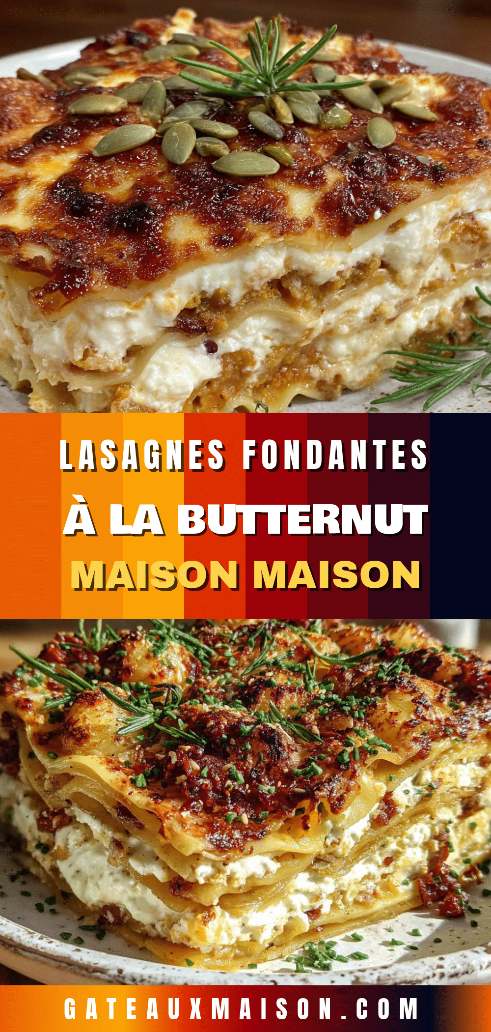 lasagnes butternut ricotta béchamel recipe