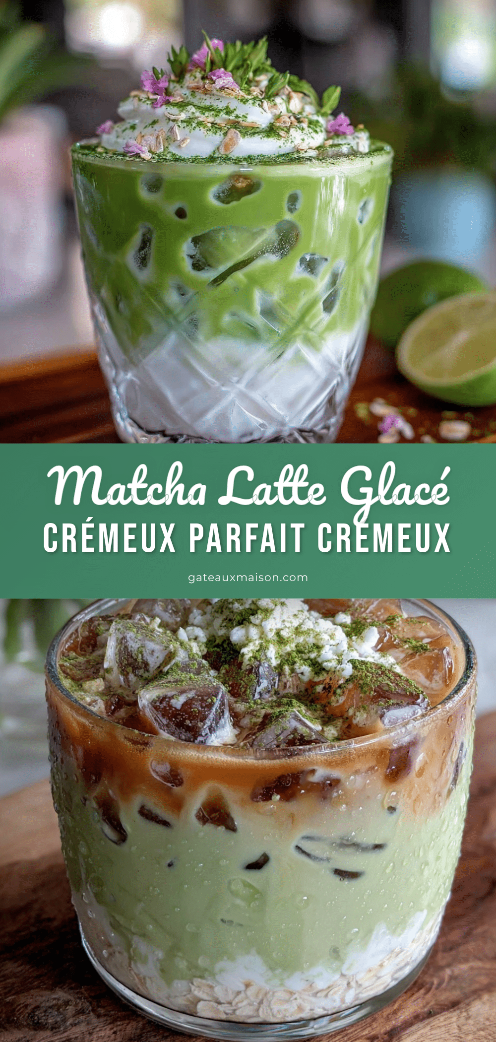 matcha latte glacé crémeux recipe