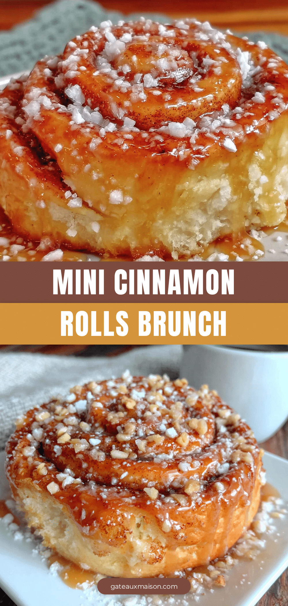 mini roulés à la cannelle individuels recipe