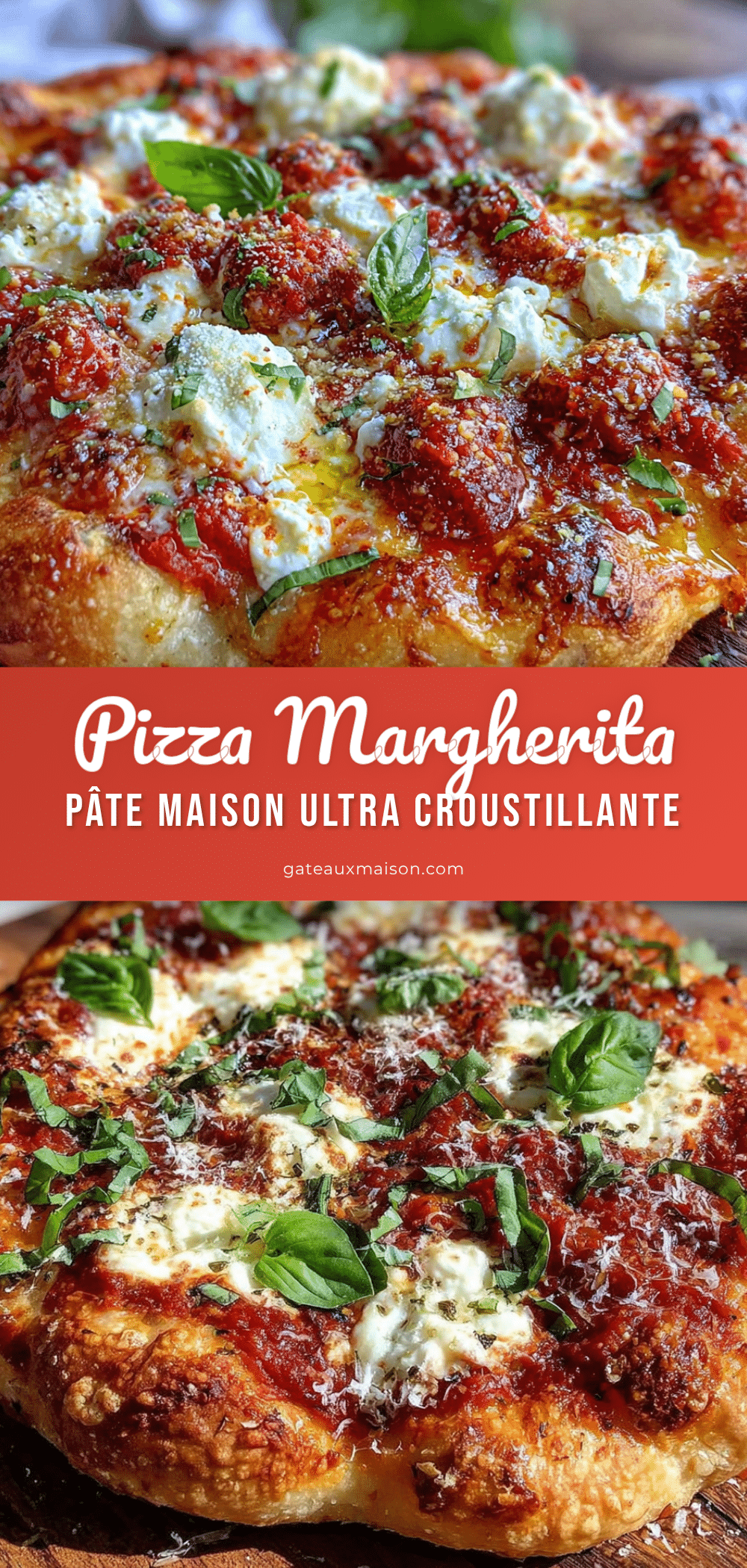 pizza Margherita croustillante pâte maison recipe