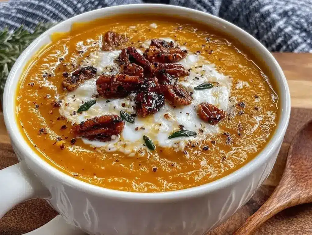purée de potiron épicée à la muscade - featured image