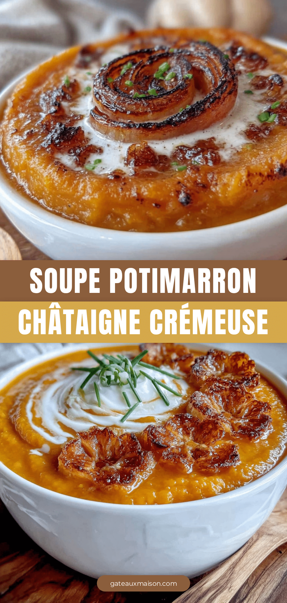 soupe de potimarron et châtaigne recipe