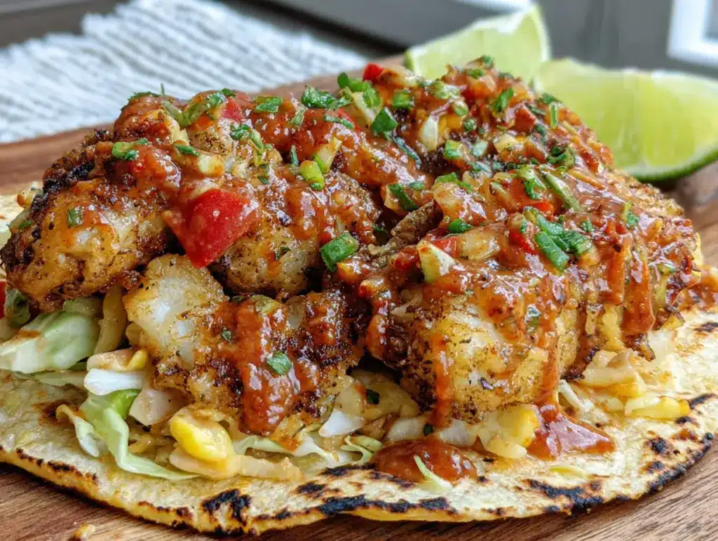 Tacos poulet croustillant sauce chipotle - featured image