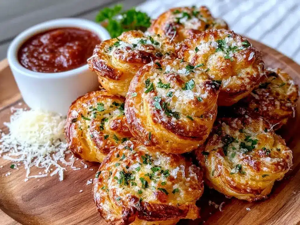 torsades feuilletées parmesan ail - featured image