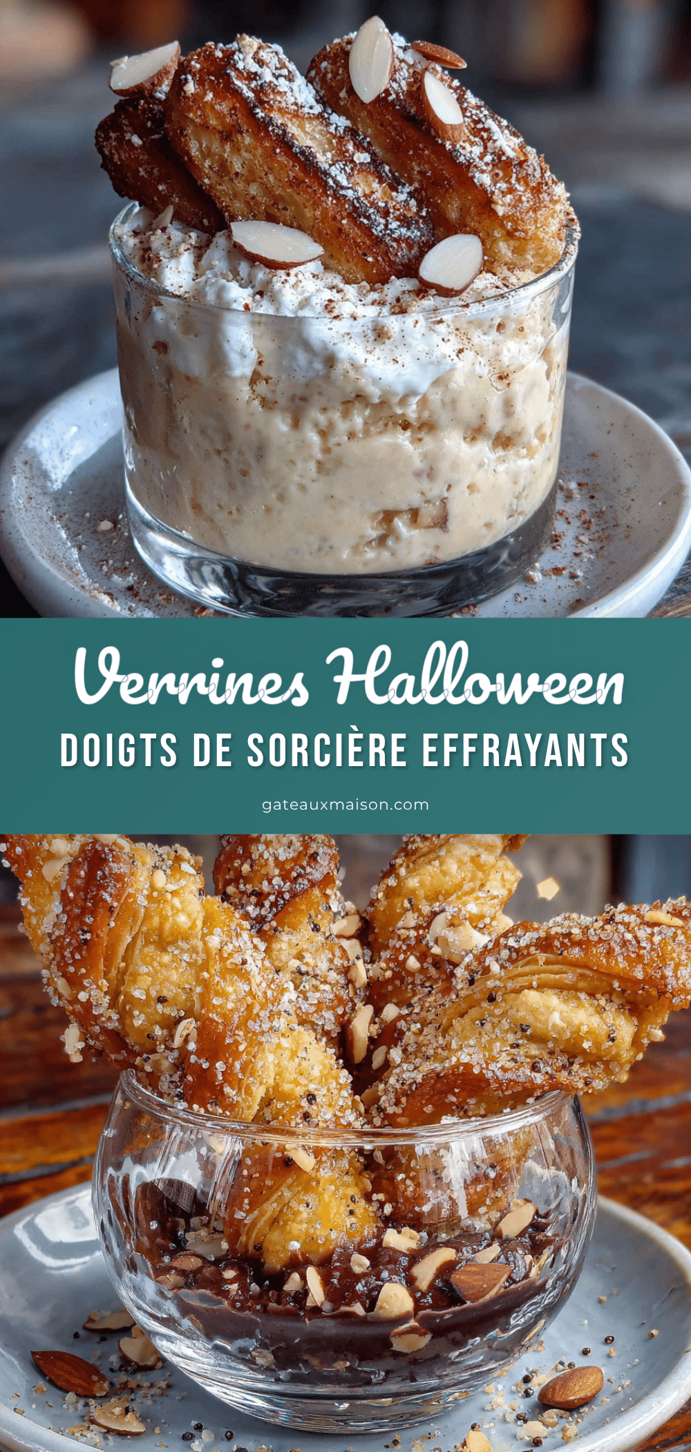 verrines halloween doigts de sorcière effrayants recipe
